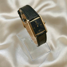 Load image into Gallery viewer, VINTAGE CARTIER BLACK LEATHER WATCH