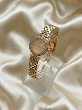 Load image into Gallery viewer, VAN CLEEF & ARPELS CLASSIQUE 18K YELLOW GOLD 2-ROW DIAMOND BEZEL WATCH