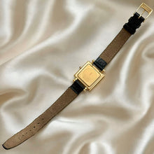 Load image into Gallery viewer, VINTAGE YSL BLACK LEATHER WATCH