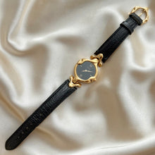 Load image into Gallery viewer, VINTAGE CHLOÉ BLACK LEATHER WATCH