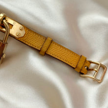 Load image into Gallery viewer, VINTAGE HERMES YELLOW LEATHER WATCH