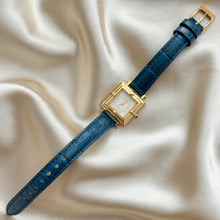 Load image into Gallery viewer, VINTAGE YSL BLUE LEATHER WATCH