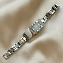 Load image into Gallery viewer, VINTAGE FENDI DIAMOND SILVER DAINTY WATCH