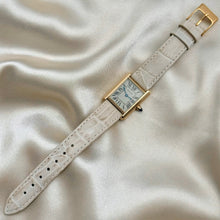 Load image into Gallery viewer, VINTAGE CARTIER BEIGE LEATHER WATCH