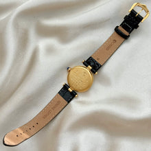 Load image into Gallery viewer, VINTAGE CARTIER BLACK LEATHER WATCH