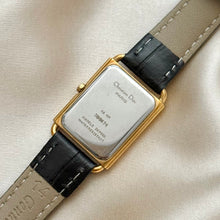 Load image into Gallery viewer, VINTAGE DIOR BLACK LEATHER WATCH