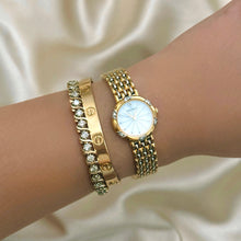 Load image into Gallery viewer, VINTAGE NINA RICCI DIAMOND TWO-TONED WATCH