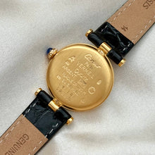 Load image into Gallery viewer, VINTAGE CARTIER BLACK LEATHER WATCH