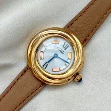 Load image into Gallery viewer, VINTAGE CARTIER TAN LEATHER WATCH
