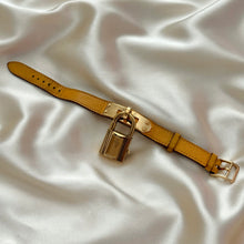Load image into Gallery viewer, VINTAGE HERMES YELLOW LEATHER WATCH