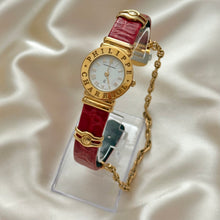 Load image into Gallery viewer, VINTAGE PHILIPPE CHARRIOL RED LEATHER WATCH