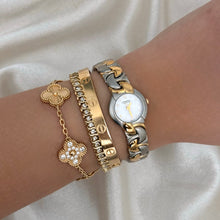 Load image into Gallery viewer, VINTAGE CARAVELLE BY BULOVA TWO-TONED WATCH