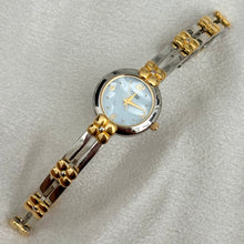 Load image into Gallery viewer, VINTAGE CARAVELLE BY BULOVA MOTHER-OF-PEARL TWO-TONED WATCH