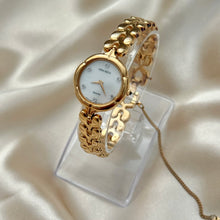 Load image into Gallery viewer, VINTAGE NINA RICCI MOTHER-OF-PEARL & DIAMOND WATCH