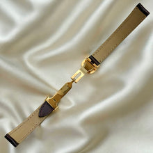 Load image into Gallery viewer, VINTAGE CARTIER BLACK LEATHER WATCH - WITH EXTRA STRAP
