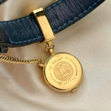 Load image into Gallery viewer, VINTAGE SEIKO BLUE LEATHER WATCH