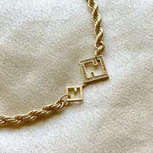 Load image into Gallery viewer, FENDI DIAMANTE ROPE CHAIN NECKLACE
