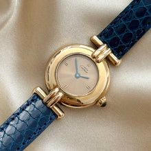 Load image into Gallery viewer, VINTAGE CARTIER BLUE LEATHER WATCH