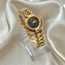 Load image into Gallery viewer, VINTAGE FENDI BLACK MOTHER-OF-PEARL WATCH