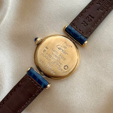 Load image into Gallery viewer, VINTAGE CARTIER BLUE LEATHER WATCH