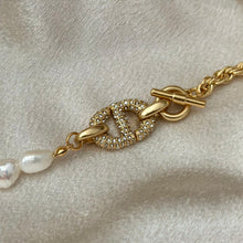 Load image into Gallery viewer, CD DIOR PEARL MIX ROPE CHAIN NECKLACE