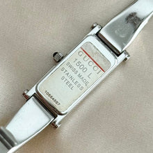 Load image into Gallery viewer, VINTAGE GUCCI DAINTY SILVER WATCH