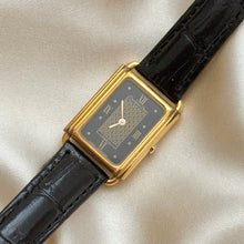 Load image into Gallery viewer, VINTAGE DIOR BLACK LEATHER WATCH