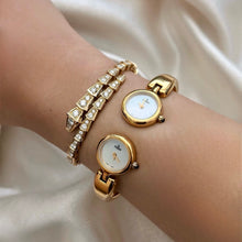 Load image into Gallery viewer, VINTAGE FENDI MOTHER-OF-PEARL CUFF WATCH