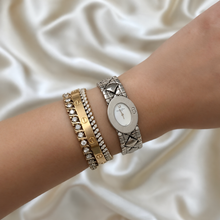 Load image into Gallery viewer, VINTAGE DIOR MOTHER-OF-PEARL SILVER WATCH