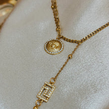 Load image into Gallery viewer, VERSACE MEDUSA LARIAT NECKLACE
