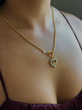 Load image into Gallery viewer, DIOR LUNA ROUND CLASP ROPE CHAIN NECKLACE