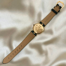 Load image into Gallery viewer, VINTAGE CARTIER BLACK LEATHER WATCH
