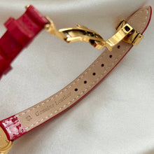 Load image into Gallery viewer, VINTAGE CARTIER RED LEATHER WATCH
