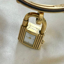 Load image into Gallery viewer, VINTAGE HERMES YELLOW LEATHER WATCH
