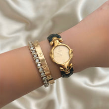Load image into Gallery viewer, VINTAGE CHLOÉ BLACK LEATHER WATCH
