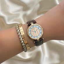 Load image into Gallery viewer, VINTAGE CARTIER BROWN LEATHER WATCH
