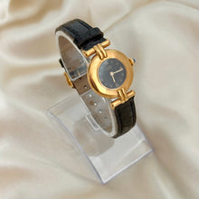 Load image into Gallery viewer, VINTAGE CARTIER BLACK LEATHER WATCH
