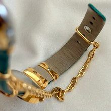 Load image into Gallery viewer, VINTAGE PHILIPPE CHARRIOL GREEN LEATHER WATCH
