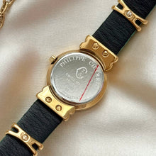 Load image into Gallery viewer, VINTAGE PHILIPPE CHARRIOL DIAMOND GREEN LEATHER WATCH
