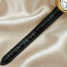 Load image into Gallery viewer, VINTAGE CARTIER BLACK LEATHER WATCH - WITH EXTRA STRAP
