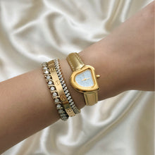Load image into Gallery viewer, VINTAGE YSL GOLD LEATHER WATCH
