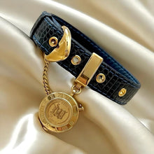 Load image into Gallery viewer, VINTAGE SEIKO BLUE LEATHER WATCH
