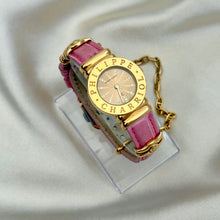 Load image into Gallery viewer, VINTAGE PHILIPPE CHARRIOL PINK LEATHER DIAMOND WATCH
