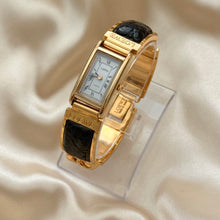 Load image into Gallery viewer, VINTAGE LOEWE BLACK LEATHER WATCH
