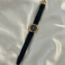 Load image into Gallery viewer, VINTAGE GUCCI BLACK LEATHER WATCH
