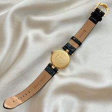 Load image into Gallery viewer, VINTAGE CARTIER BLACK LEATHER WATCH

