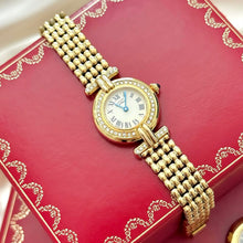 Load image into Gallery viewer, VINTAGE CARTIER REAL DIAMOND WATCH - WITH EXTRA STRAP
