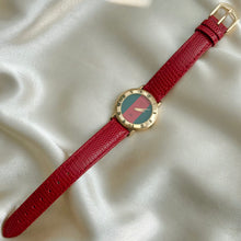 Load image into Gallery viewer, VINTAGE GUCCI RED LEATHER WATCH
