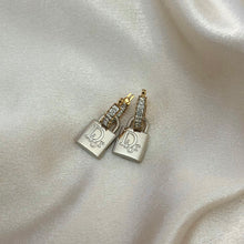 Load image into Gallery viewer, DIOR TWO-TONE LOCK EARRINGS
