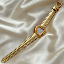 Load image into Gallery viewer, VINTAGE YSL GOLD LEATHER WATCH
